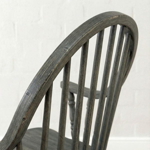Country Solid Wood Arm Chair | Handcrafted Windsor Dining Chair 00-04