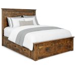 Adirondack Solid Wood Storage Bed | Canadian Rustic Condo Bed 00-0