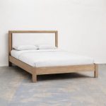 Thornlea Solid Wood Bed with Fabric Headboard | Canadian Upholstered Bed 01-02
