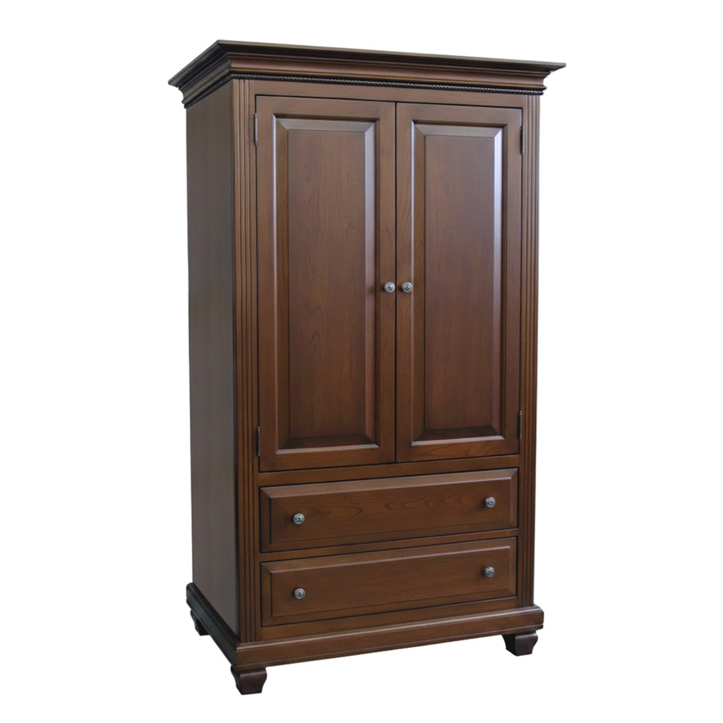 Florentino Solid Wood Wardrobe | Handcrafted Classic Armoire 00-00