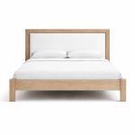Thornlea Solid Wood Bed with Fabric Headboard | Canadian Upholstered Bed 00-02