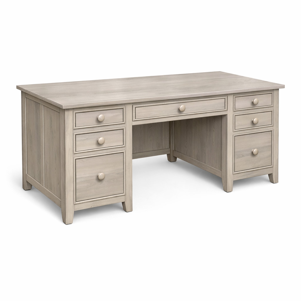 A-Series Solid Wood Executive Desk | Handmade Office Desk 0-04