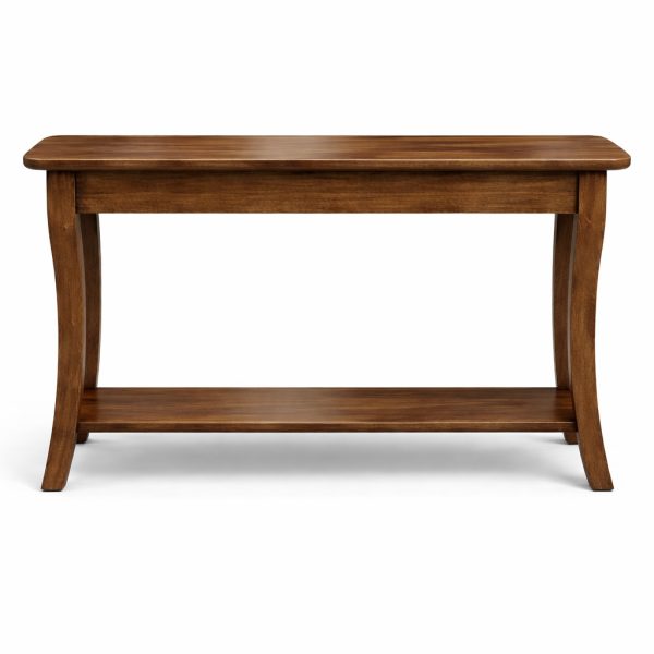 French Curve Leg Solid Wood Sofa Table 00-02