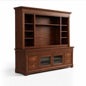 Tranquil Solid Wood Entertainment Unit | Custom Media Wall 0-3